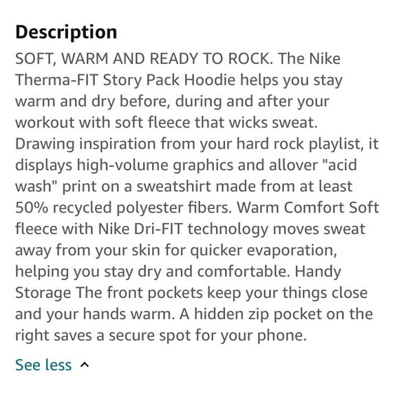 Nike Men’s Black Therma-Fit Story Pack Full Zip Training Hoodie Cave Stone XXL - Picture 5 of 16